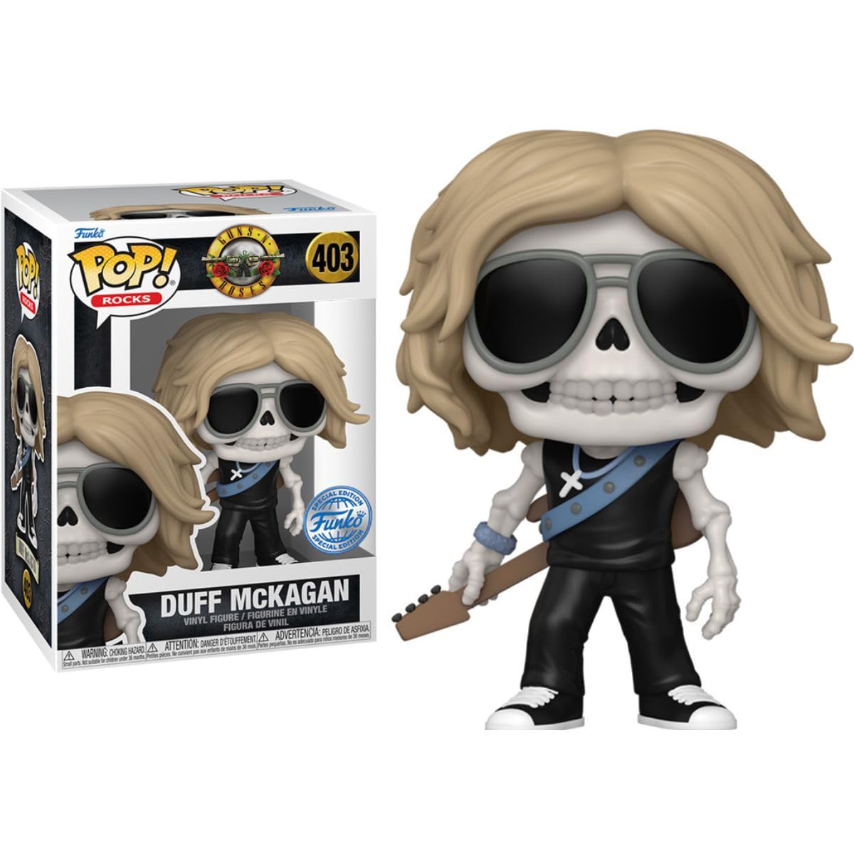 Amazon.com: Funko Pop! Rocks: Duff McKagan (Skeleton) Vinyl Figure